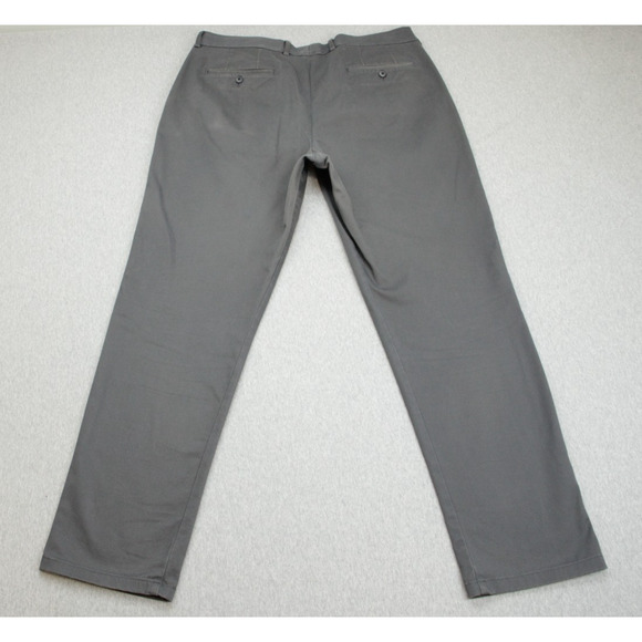 Charles Tyrwhitt Pants Men 36 x 32 Gray Cotton Blend Stretch Classic Non-Iron - Picture 2 of 7